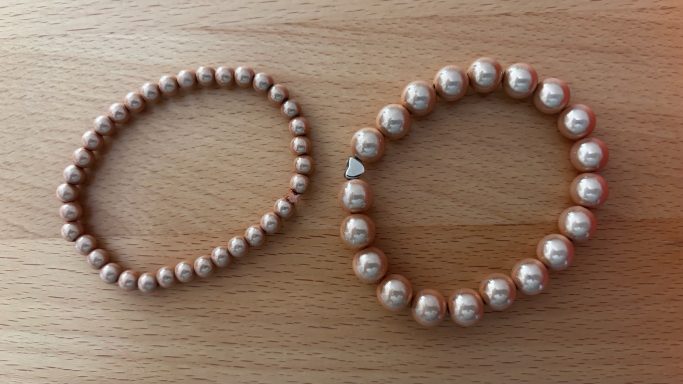 Armband-Set Rosegold glänzend