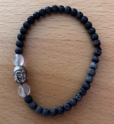 Armband aus Lavasteinperlen 