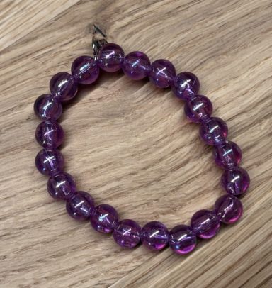 Armband, 8mm Lila, glänzend 